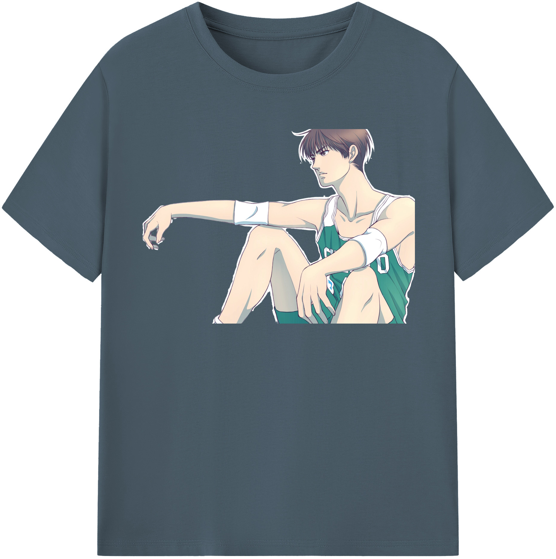 SLAM DUNK／スラムダンク 綿100％半袖Tシャツ（フロントプリント）